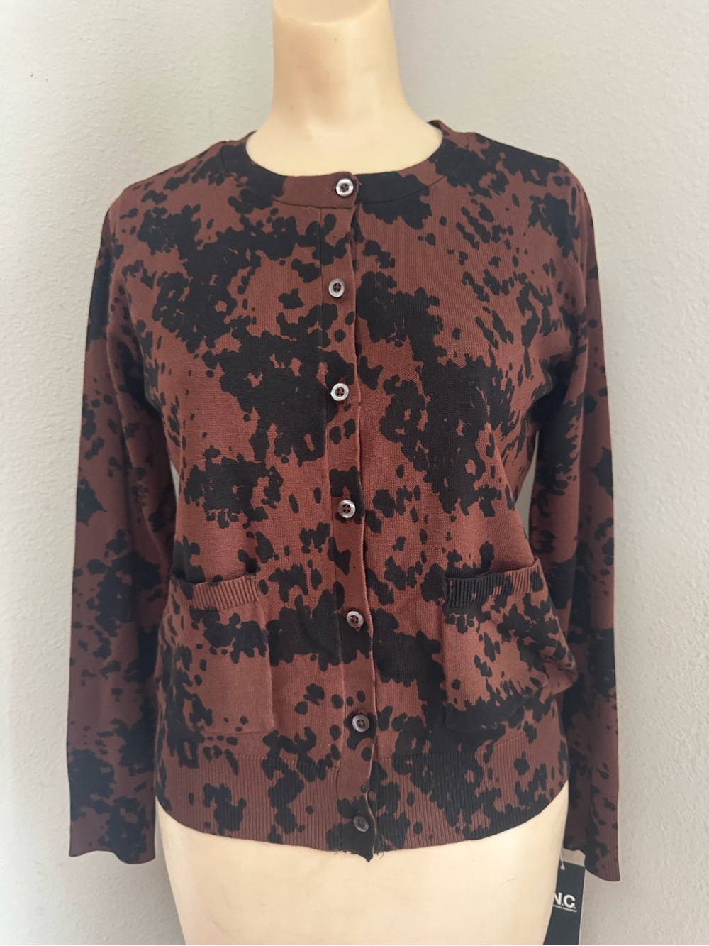 I.N.C. Petite Printed Cardigan Size PM NWT